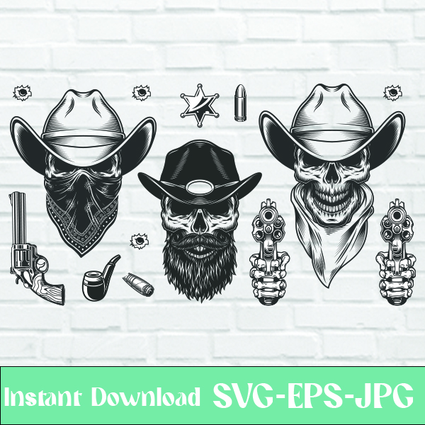 Skull Bundle Svg